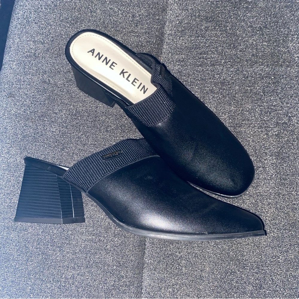 Anne Klein Black  Iflex Therese Women's Mules Size 11